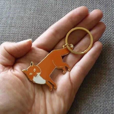 Mr Fox Keyring - Kate Garey