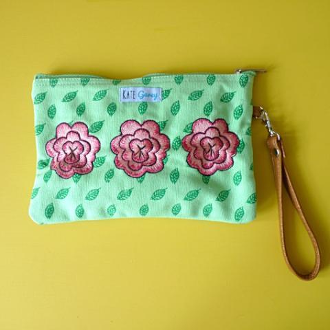 Blue Tits Cosmetic Pouch / Clutch - Kate Garey