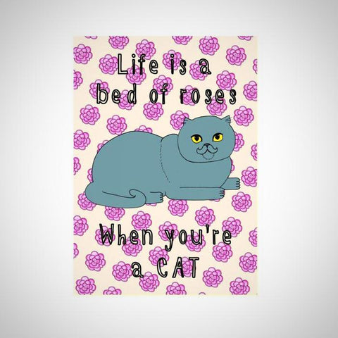 Cats Rosie Life A4 Print - Kate Garey