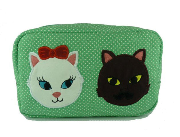 Kitty Crush Cosmetic Bag - Kate Garey
