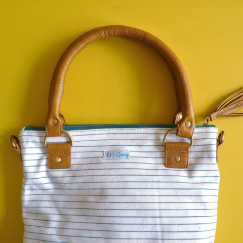 Toasty Stripe Canvas Tote - Kate Garey