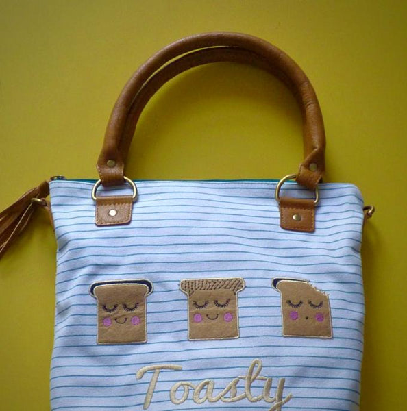 Toasty Stripe Canvas Tote - Kate Garey